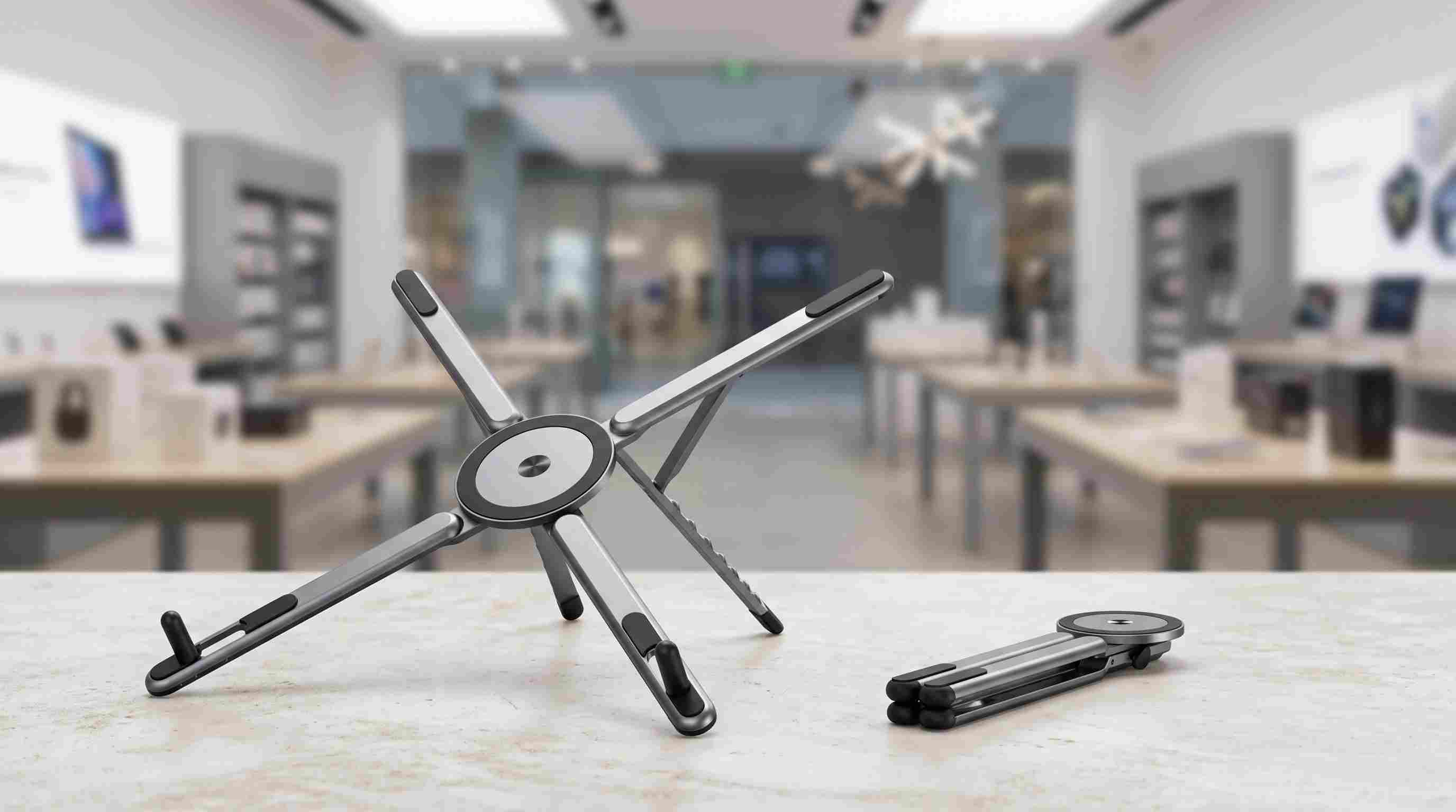 Foldable Multi-Angle Aluminum Laptop & Tablet Stand